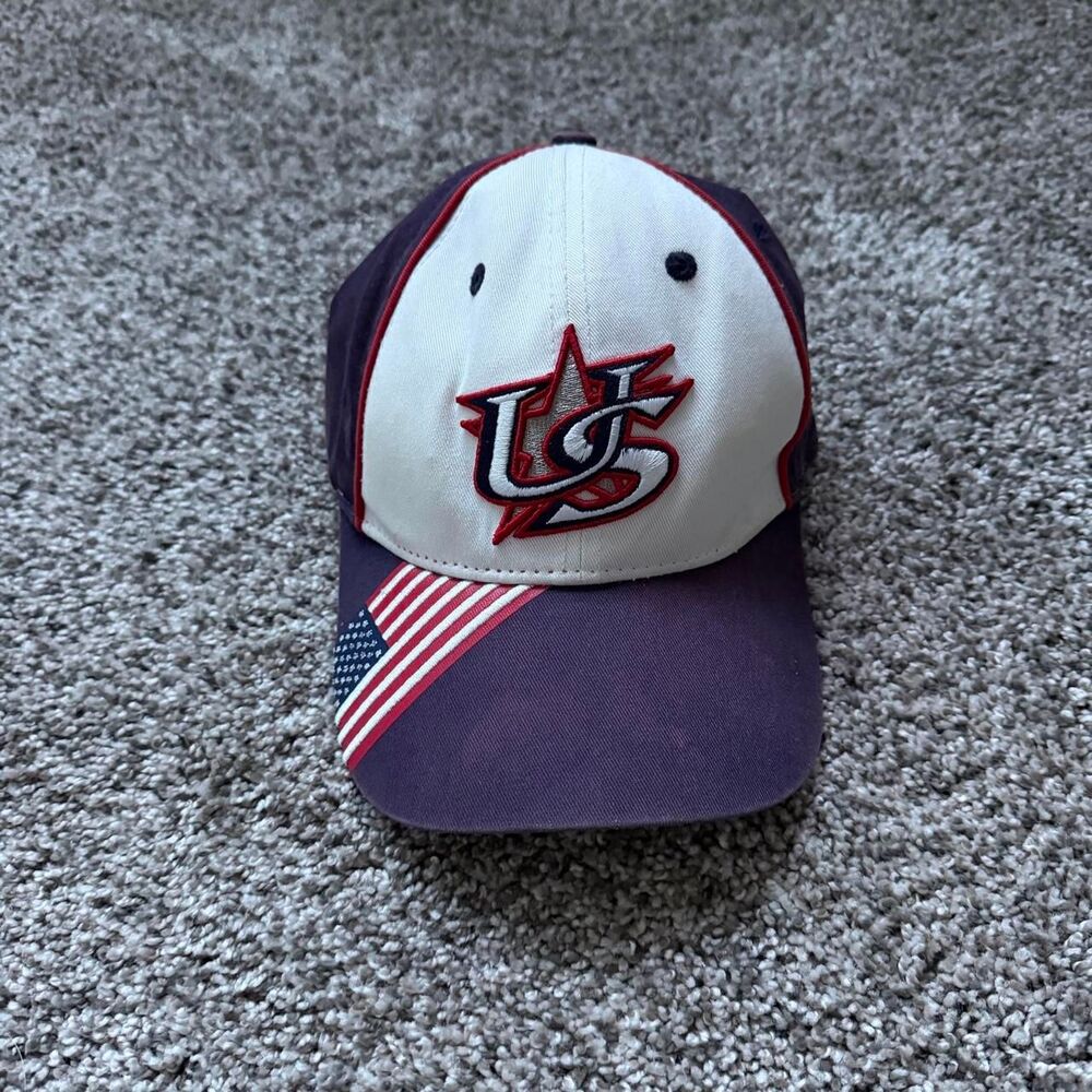 New-era Men's White and Purple Hat